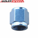 AN3 AN4 AN6 AN8 AN10 AN12 Flare End Cap Block Off Fitting Car Performance Aluminum Adapter Black/Blue