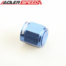 AN3 AN4 AN6 AN8 AN10 AN12 Flare End Cap Block Off Fitting Car Performance Aluminum Adapter Black/Blue