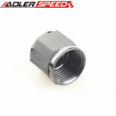 AN3 AN4 AN6 AN8 AN10 AN12 Flare End Cap Block Off Fitting Car Performance Aluminum Adapter Black/Blue