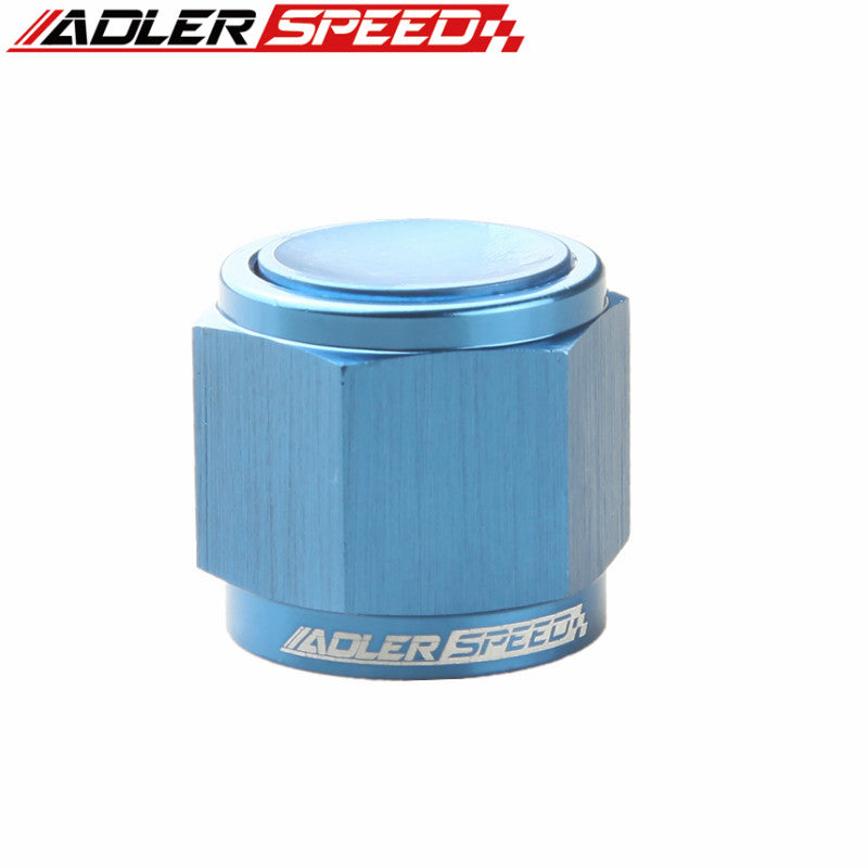 AN3 AN4 AN6 AN8 AN10 AN12 Flare End Cap Block Off Fitting Car Performance Aluminum Adapter Black/Blue