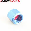 AN6 AN8 AN10 AN12 Flare End Cap Block Off Fitting Car Performance Aluminum Adapter Red & Blue
