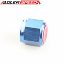 AN6 AN8 AN10 AN12 Flare End Cap Block Off Fitting Car Performance Aluminum Adapter Red & Blue