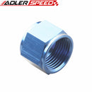 AN3 AN4 AN6 AN8 AN10 AN12 Flare End Cap Block Off Fitting Car Performance Aluminum Adapter Black/Blue