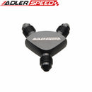 AN3 AN4 AN6 AN8 AN10 AN12 AN16 Aluminium Male Flare Y Block Fitting Adapter