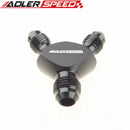 AN3 AN4 AN6 AN8 AN10 AN12 AN16 Aluminium Male Flare Y Block Fitting Adapter