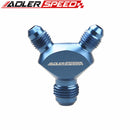 AN3 AN4 AN6 AN8 AN10 AN12 AN16 Aluminium Male Flare Y Block Fitting Adapter