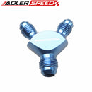 AN3 AN4 AN6 AN8 AN10 AN12 AN16 Aluminium Male Flare Y Block Fitting Adapter