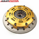 US SHIP! ADLERSPEED CLUTCH TWIN DISC KIT FOR ECLIPSE TALON TSi LASER RS 4G63 AWD 6 BOLT