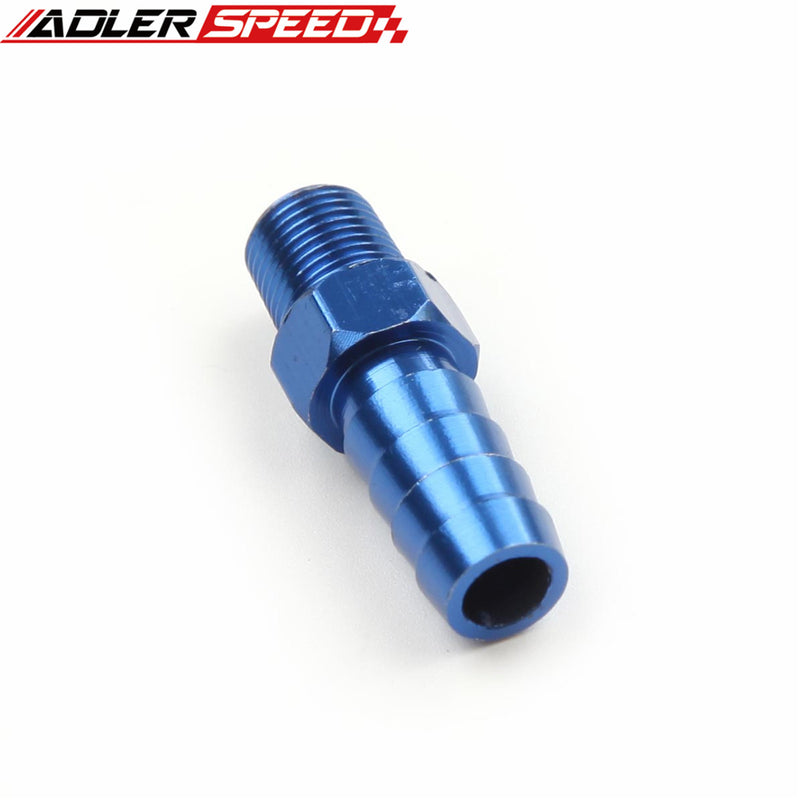 Aluminum Bosch 044 Fuel Pump Inlet 1/8" Inch NPT To 9mm Barb Fitting Adapter