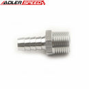 Aluminum Bosch Sytec Fuel Pump Filter 3/8" NPT To 9.3mm Barb Adapter