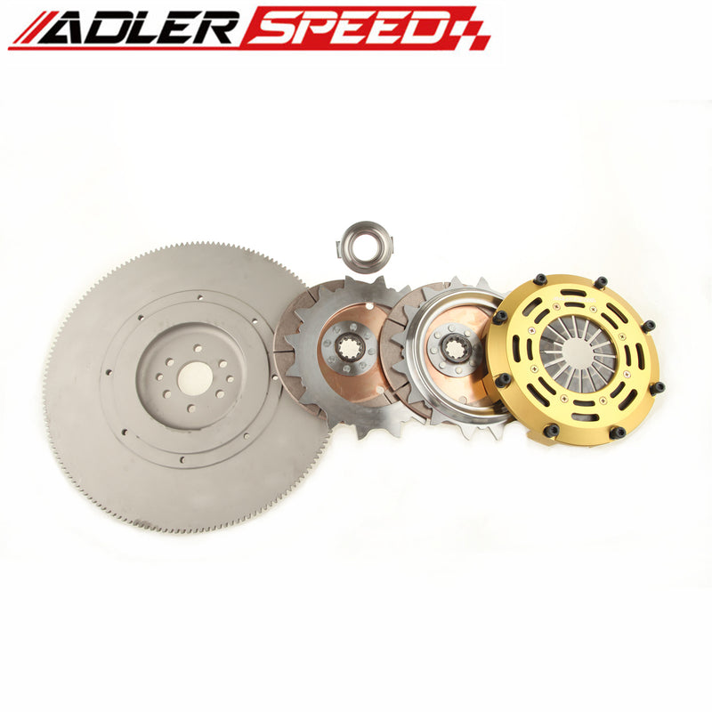 ADLERSPEED Racing Clutch Twin Disc Kit For FORD MUSTANG GT 4.6L SOHC 6-BOLT