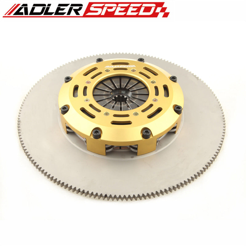 ADLERSPEED RACING CLUTCH TWIN DISC Fit For FORD MUSTANG 4.6L 6-BOLT STANDARD WT