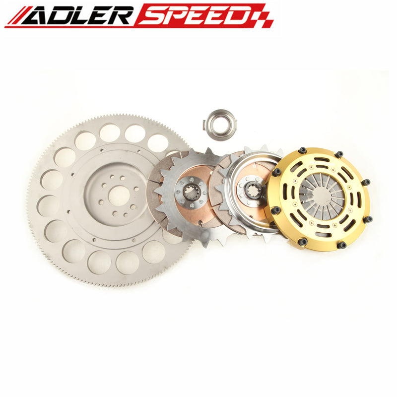 ADLERSPEED RACING CLUTCH TWIN DISC MEDIUM WT FOR FORD MUSTANG GT 4.6L SOHC 6-BOLT