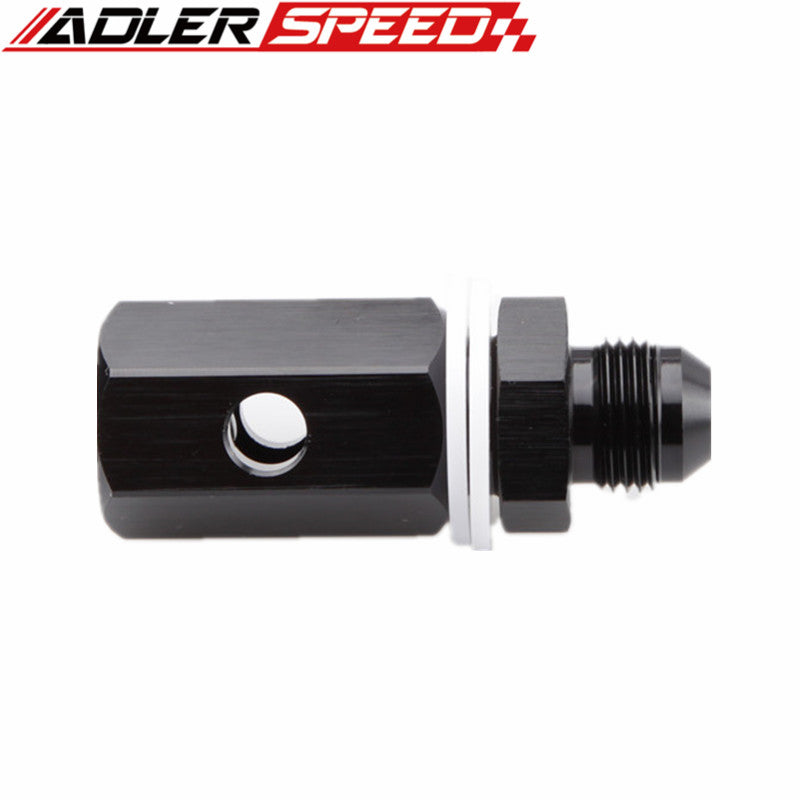AN6 AN8 AN10 Alumimun Fuel Cell Tank Safety Roll Over Male Breather Vent Check Valve In Mounted Black