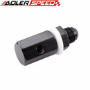 AN6 AN8 AN10 Alumimun Fuel Cell Tank Safety Roll Over Male Breather Vent Check Valve In Mounted Black