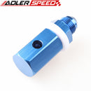 AN8 AN10 Alumimun Fuel Cell Tank Safety Roll Over Male Breather Vent Check Valve In Mounted Blue