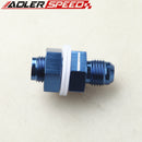 AN-10 10AN AN10 Fuel Cell Tank Adapter Bulkhead Fitting Black /Blue