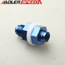 AN-10 10AN AN10 Fuel Cell Tank Adapter Bulkhead Fitting Black /Blue