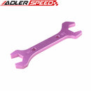 AN-12 AN12 /AN-10 AN10 Double Ended Wrench Spanner CNC Billet Aluminum Purple