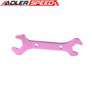 AN-12 AN12 /AN-10 AN10 Double Ended Wrench Spanner CNC Billet Aluminum Purple