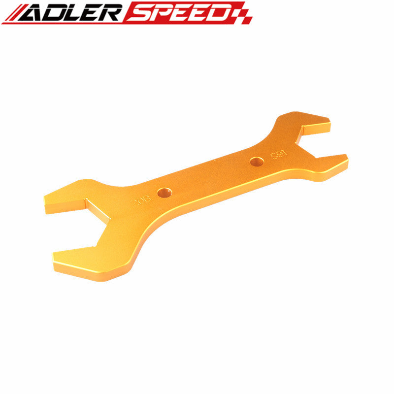 AN20 /AN16 Hose Fitting Double Ended Wrench Spanner Billet Aluminum Yellow