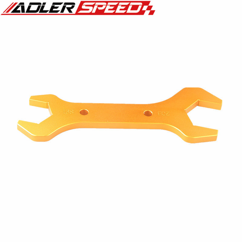 AN20 /AN16 Hose Fitting Double Ended Wrench Spanner Billet Aluminum Yellow