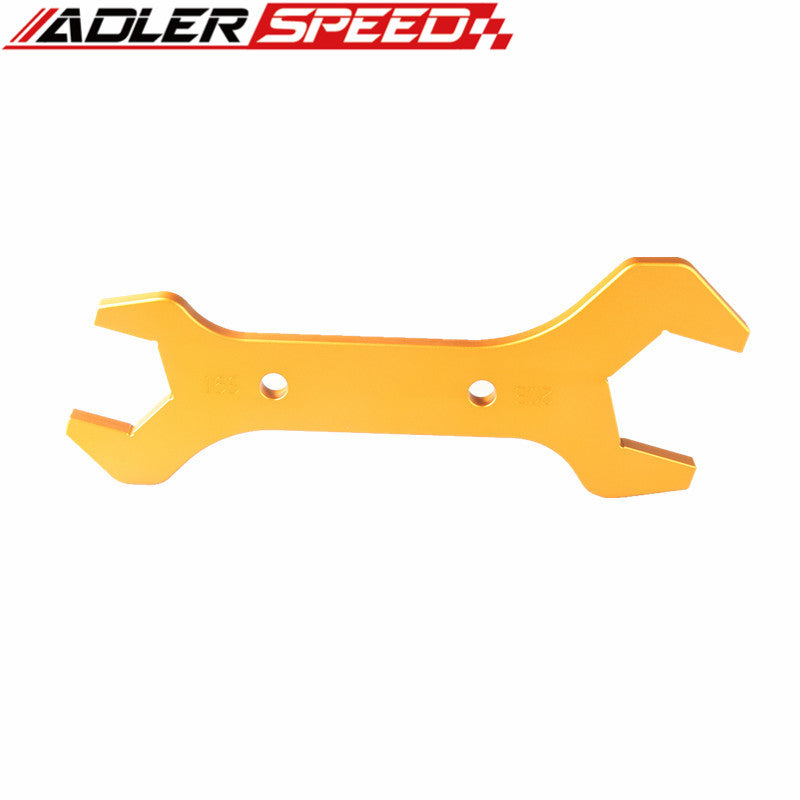 AN20 /AN16 Hose Fitting Double Ended Wrench Spanner Billet Aluminum Yellow