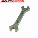 AN-4 (14.56mm) /AN-3 (13.02mm) Double Ended Wrench Spanner Aluminum Green