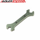 AN-4 (14.56mm) /AN-3 (13.02mm) Double Ended Wrench Spanner Aluminum Green
