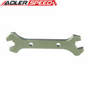 AN-4 (14.56mm) /AN-3 (13.02mm) Double Ended Wrench Spanner Aluminum Green