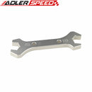 AN-6 / AN-4 Hose Fitting Double Ended Wrench Spanner CNC Billet Aluminum Silver