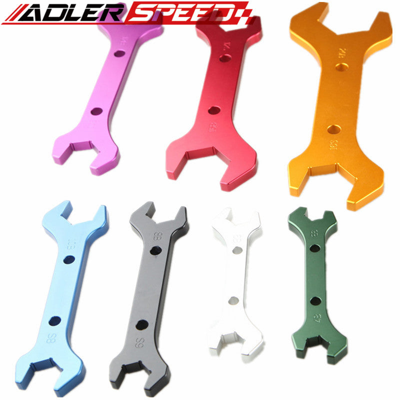 3AN TO 20AN BILLET ALUMINUM ALLOY AN WRENCH SET DOUBLE ENDED SPANNER COLORFUL