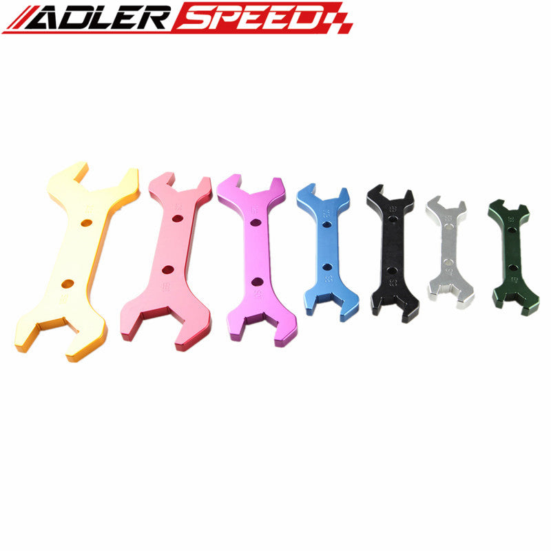 AUS SHIP 3AN TO 20AN Double Hose Ended Spanner Tool Kit Wrench Set Anodized Aluminum