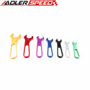 3AN TO 16AN BILLET ALUMINUM ALLOY AN WRENCH SET SINGLE ENDED SPANNER COLORFUL