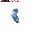 AN3 AN4 AN6 AN8 AN10 Male 45 Degree Aluminum Flare Union Fuel Fitting Adapter