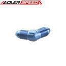 AN3 AN4 AN6 AN8 AN10 Male 45 Degree Aluminum Flare Union Fuel Fitting Adapter