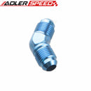 AN3 AN4 AN6 AN8 AN10 Male 45 Degree Aluminum Flare Union Fuel Fitting Adapter