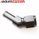 AN6 AN8 Female To 5/16" 3/8" 1/2" Barb Aluminum 45 Degree Hose Barb Adapter Fitting