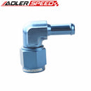 AN6 AN8 Female To 5/16" 3/8" 1/2" Barb Aluminum 90 Degree Hose Barb Adapter Fitting