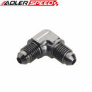 Aluminum 90 Degree AN4 AN-4 4AN Union with 1/8" NPT Port Fitting Adapter