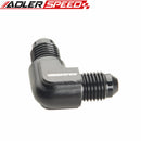 Aluminum 90 Degree AN4 AN-4 4AN Union with 1/8" NPT Port Fitting Adapter