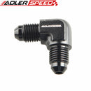 Aluminum 90 Degree AN4 AN-4 4AN Union with 1/8" NPT Port Fitting Adapter