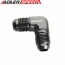 Black Aluminum 90 Degree AN6 AN-6 6AN Union with 1/8" NPT Port Fitting Adapter