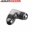 Black Aluminum 90 Degree AN8 AN-8 8AN Union with 1/8" NPT Port Fitting Adapter