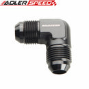 Black Aluminum 90 Degree AN8 AN-8 8AN Union with 1/8" NPT Port Fitting Adapter