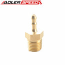 US SHIP 2PCS Straight 4mm Male Brass Hose Barbs To 1/4" NPT Pipe Male Thread US SHIP