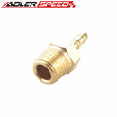 US SHIP 2PCS Straight 4mm Male Brass Hose Barbs To 1/4" NPT Pipe Male Thread US SHIP