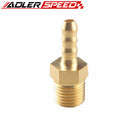 2PCS 6mm Male Brass Hose Barbs Barb To 1/4" NPT Pipe Male Thread