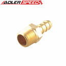 2PCS 3/8" Inch Male Brass Hose Barb To 3/8" Inch NPT Pipe Male Thread
