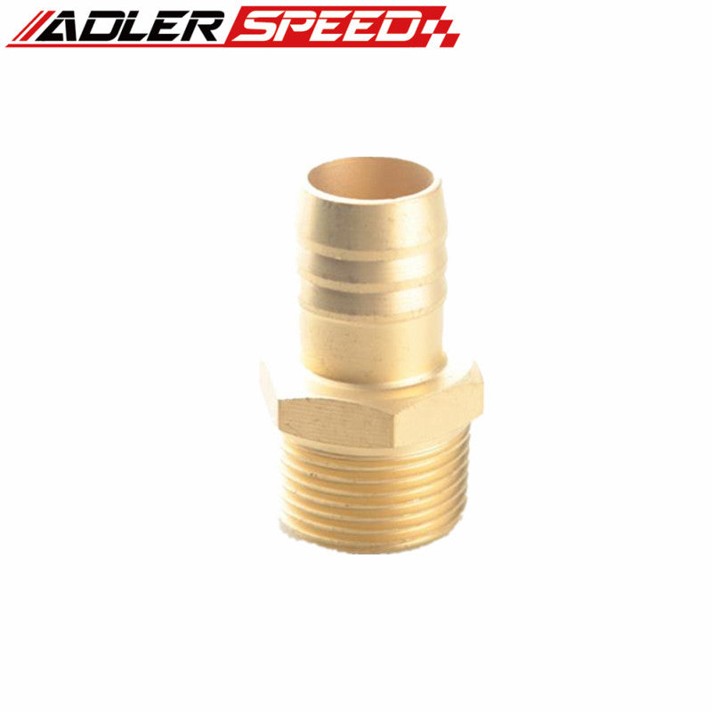 2 PCS 3/4" Male Brass Hose Barbs Barb To 3/4" NPT Pipe Male Thread